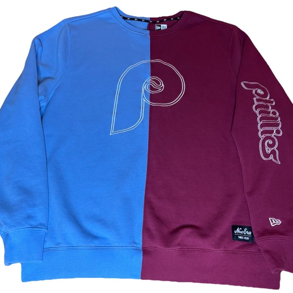 New Era Philadelphia Phillies Crewneck Sweatshirt 
Men’s Large - Picture 1 of 8